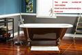 european style bathroom special size CE&CUPC freestanding cast iron bath tub 