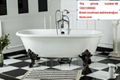  quality sanitary ware CE classical bathroom painting cast iron enameled bathtub 4