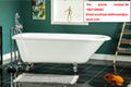  quality sanitary ware CE classical bathroom painting cast iron enameled bathtub 5