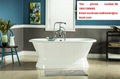sanitary ware bathroom cheap fashion pedestal cast iron enameled bathtub  5