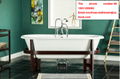 sanitary ware bathroom classical standard bathtub freestanding cast iron bathtub 1