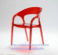 DDW Plastic Transparent Chair Mould Acrylic Chair Mold Clear Plastic Chair Mold 2