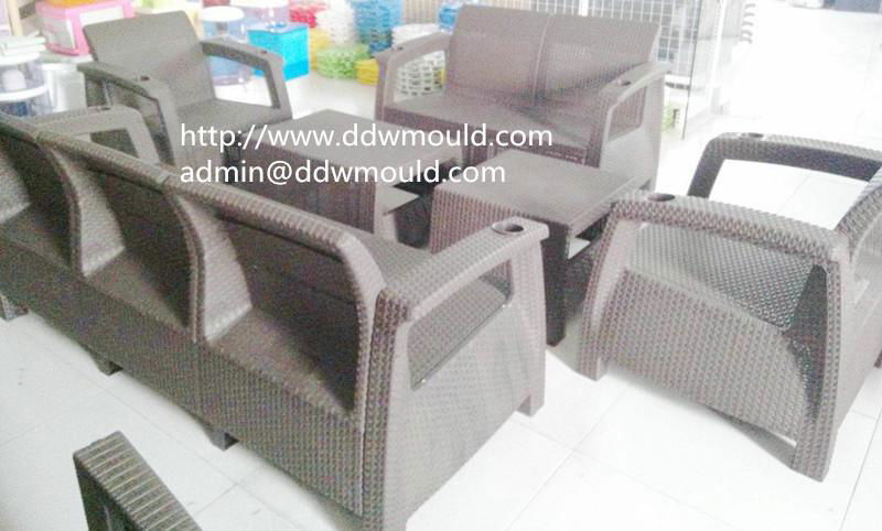 DDW Plastic Rattan Chair Mold Rattan Plastic Chair Mold Plastic Rattan Furniture 5