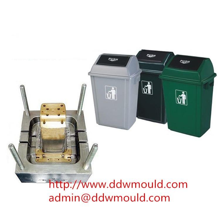 DDW Plastic Trash Bin Mould Plastic Garbage Can Molds 3