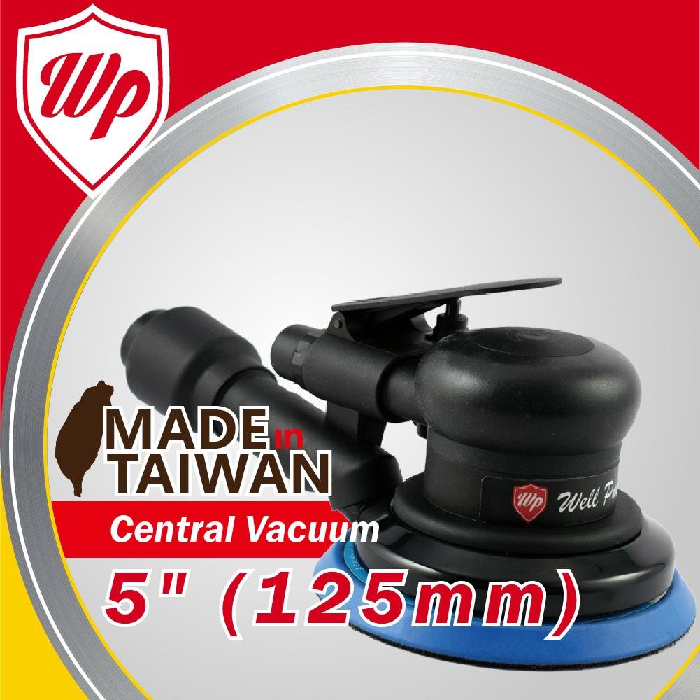 5" (125mm) Professional Central Vacuum Random Orbital Air Sander