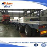 Independent linkage steering air suspension flatbed trailer