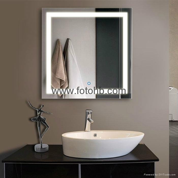 CE/UL/IP44 LED Backlit Illuminated Bathroom Mirror 2
