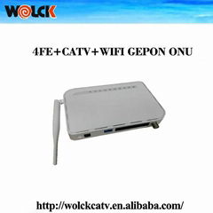 High Quality 4fe+catv+wifi epon onu