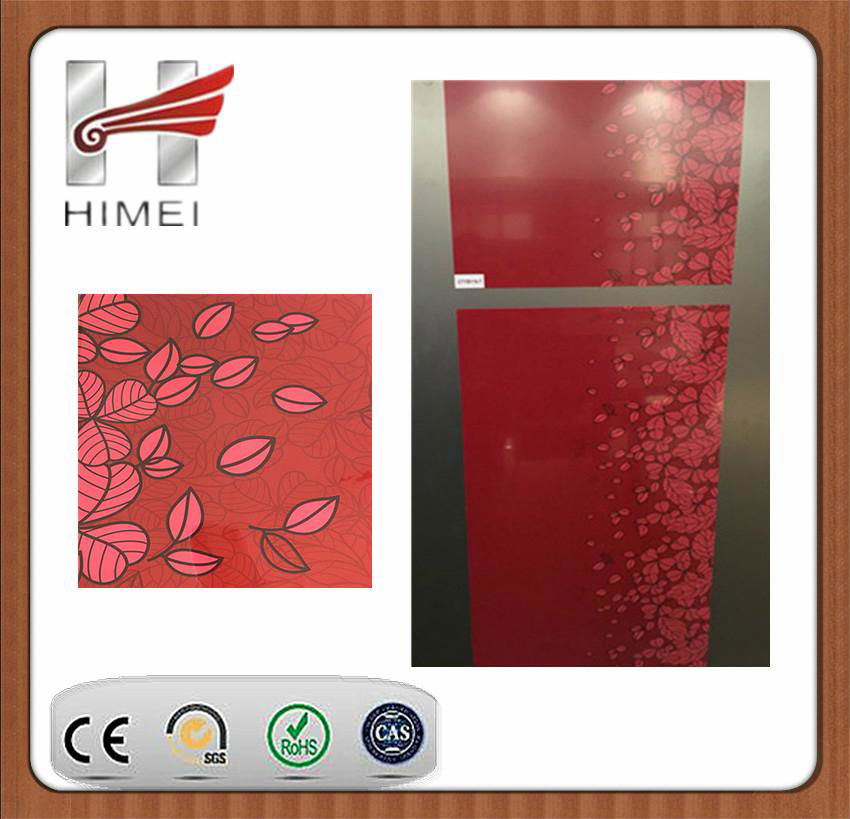 pvc film laminated sheet for refrigerator doors