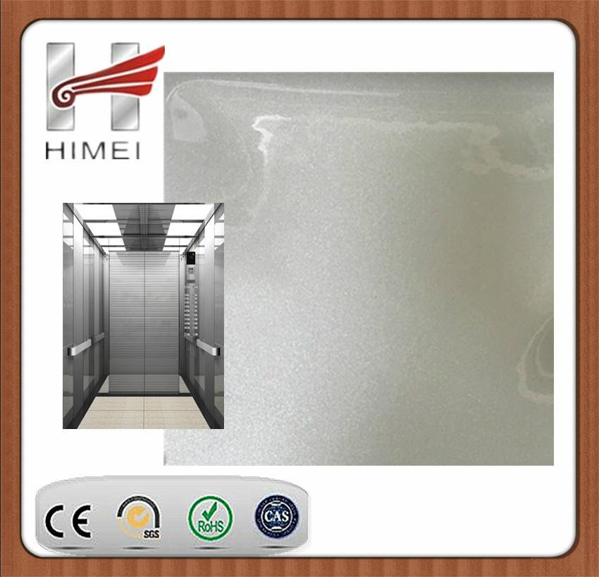 VCM/PVC film laminating steel sheet for elevator
