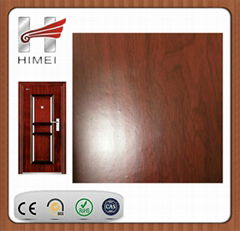 Wood pattern pvc laminated sheet for inner door