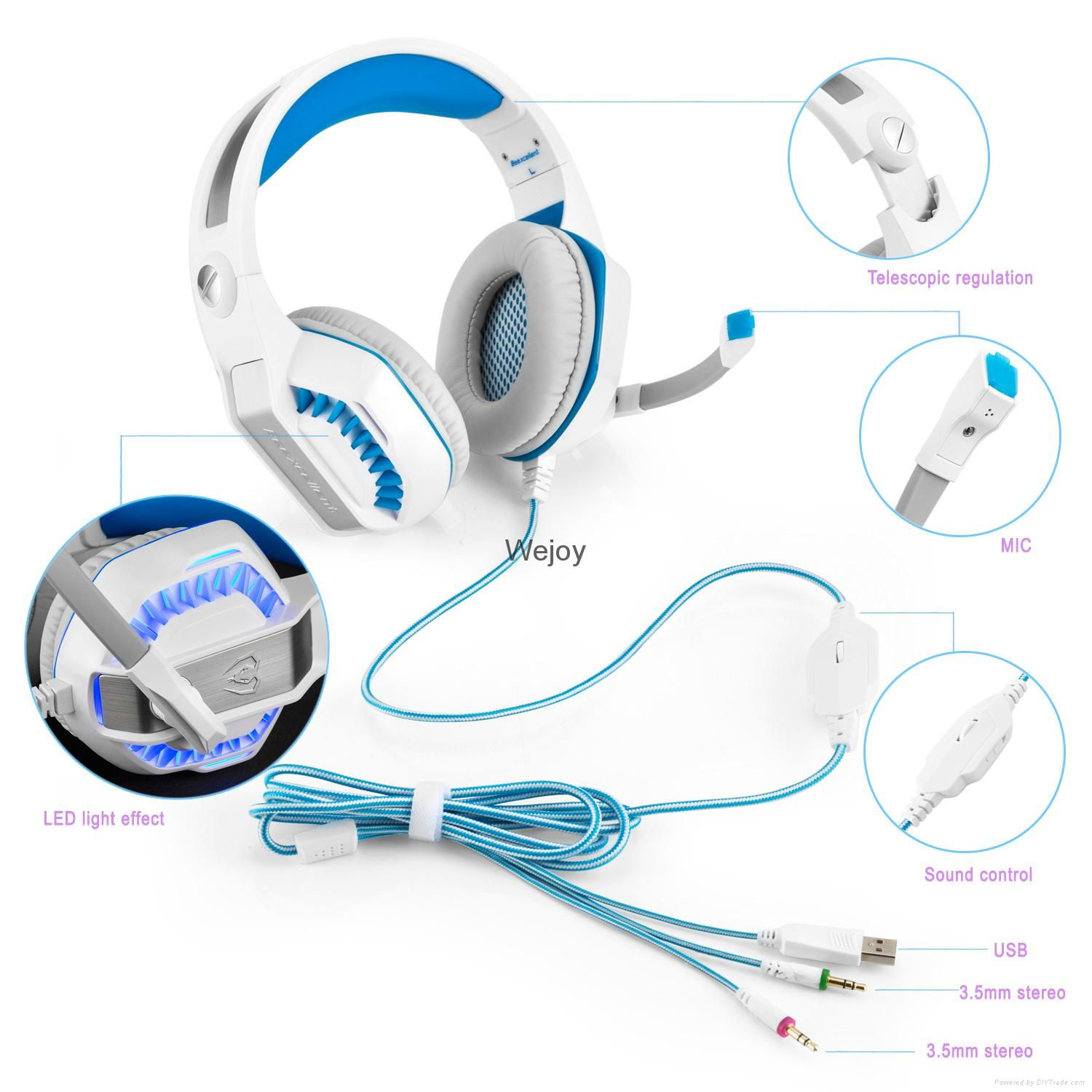 Beexcellent gaming headeset with mic for Xbox  PS4 with surrounded sound 3