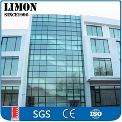 Structural stability aluminum glass curtain walls for working building 
