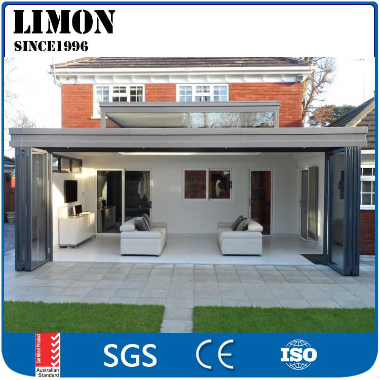 Latest design soundproof aluminium interior galss folding door for bedroom  4