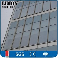  Thermal efficiency aluminium glass facade panel for commercial buildings 