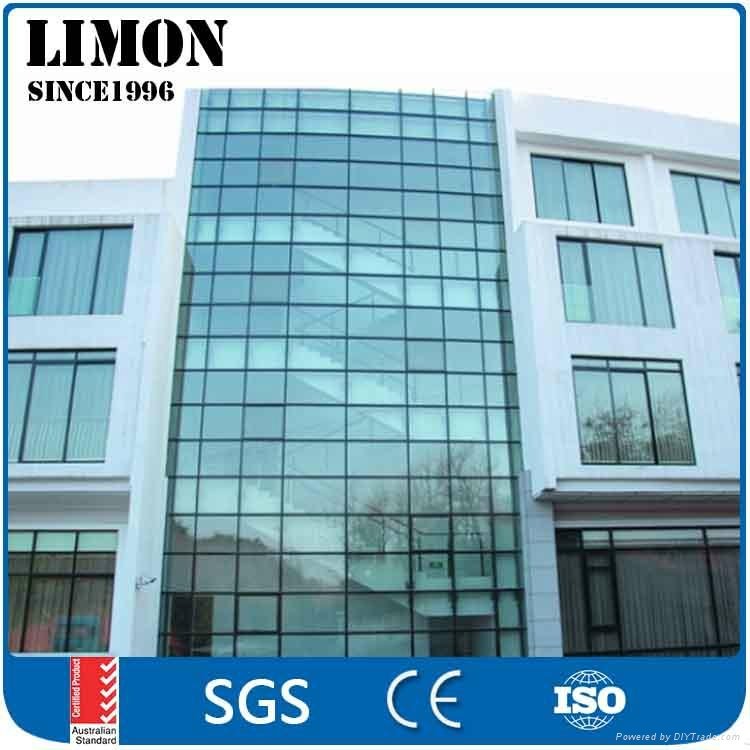 Weather Resistance aluminium perforated glass facade panel for sale