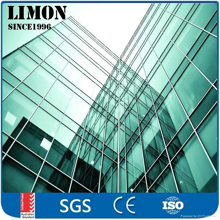 Weather Resistance aluminium perforated glass facade panel for sale 2