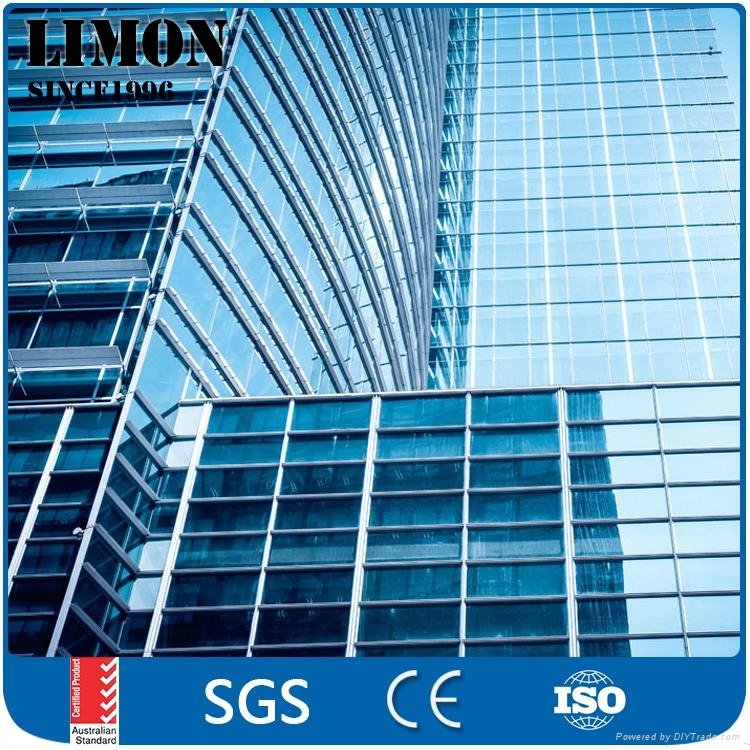 Weather Resistance aluminium perforated glass facade panel for sale 3