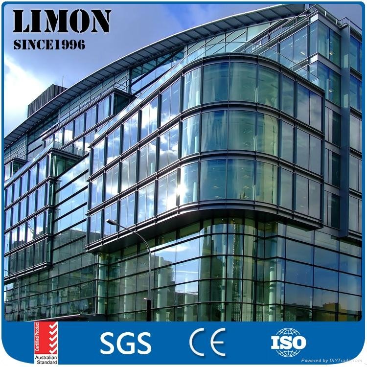 Weather Resistance aluminium perforated glass facade panel for sale 4