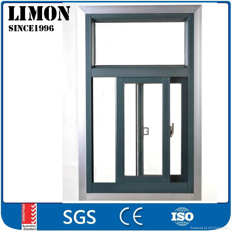 price of aluminium frame office interior sliding glass window 3