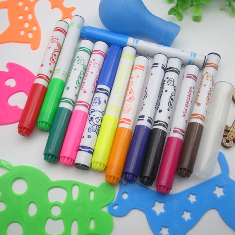 OUTAE Water Color Pen Air Spray Pen Art Marker Water Color Pen Set For Kid 4