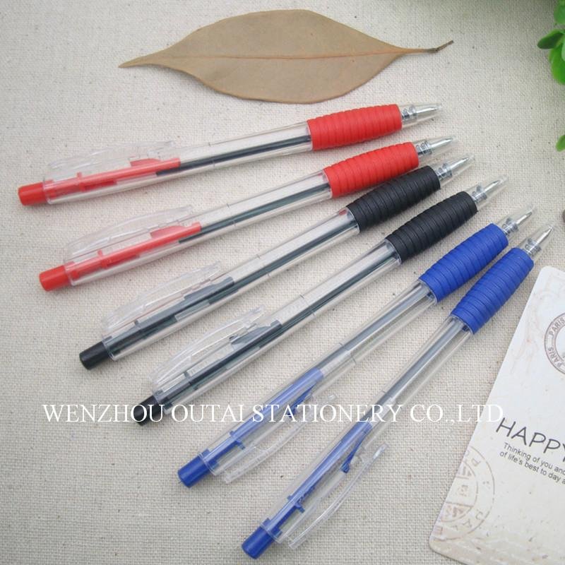  Plastic Click Pen retractable ballpoint pen OT-306-B 2