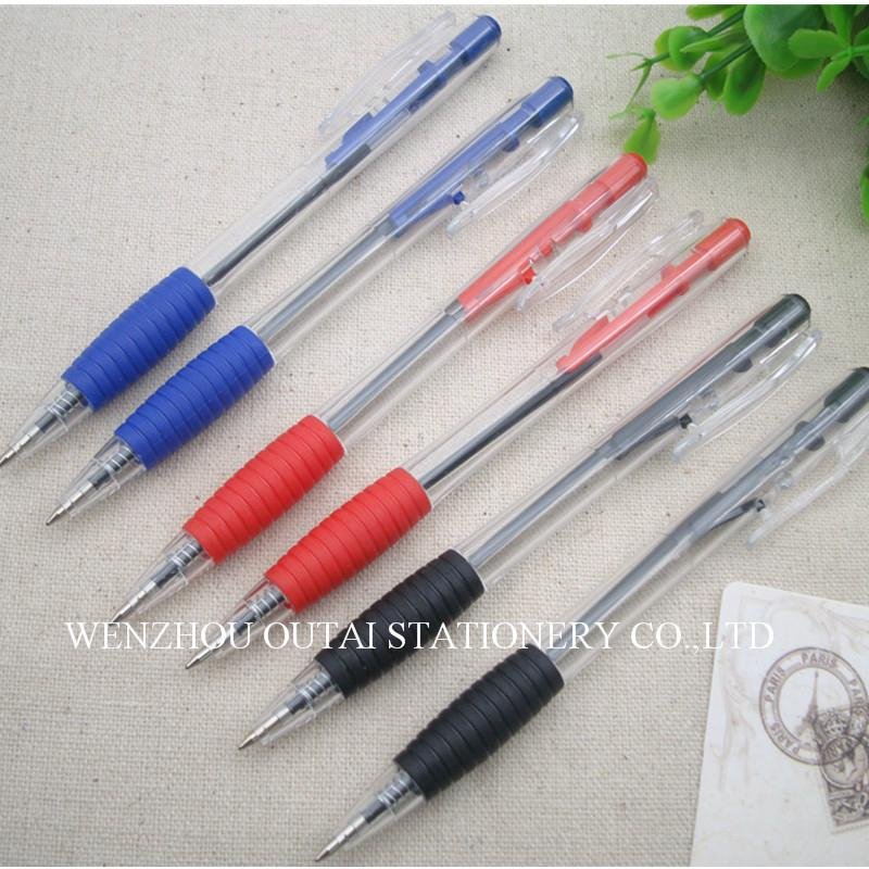  Plastic Click Pen retractable ballpoint pen OT-306-B 5