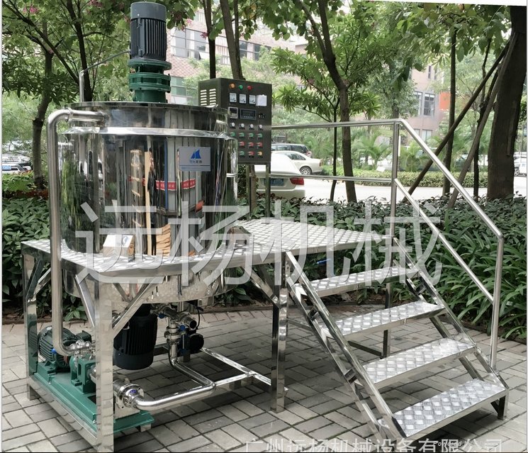 500L heating mixing and homogeneous emulsifying machine  3