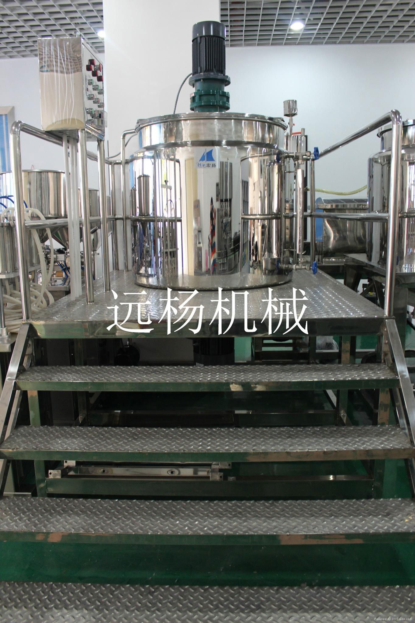 500L heating mixing and homogeneous emulsifying machine  4
