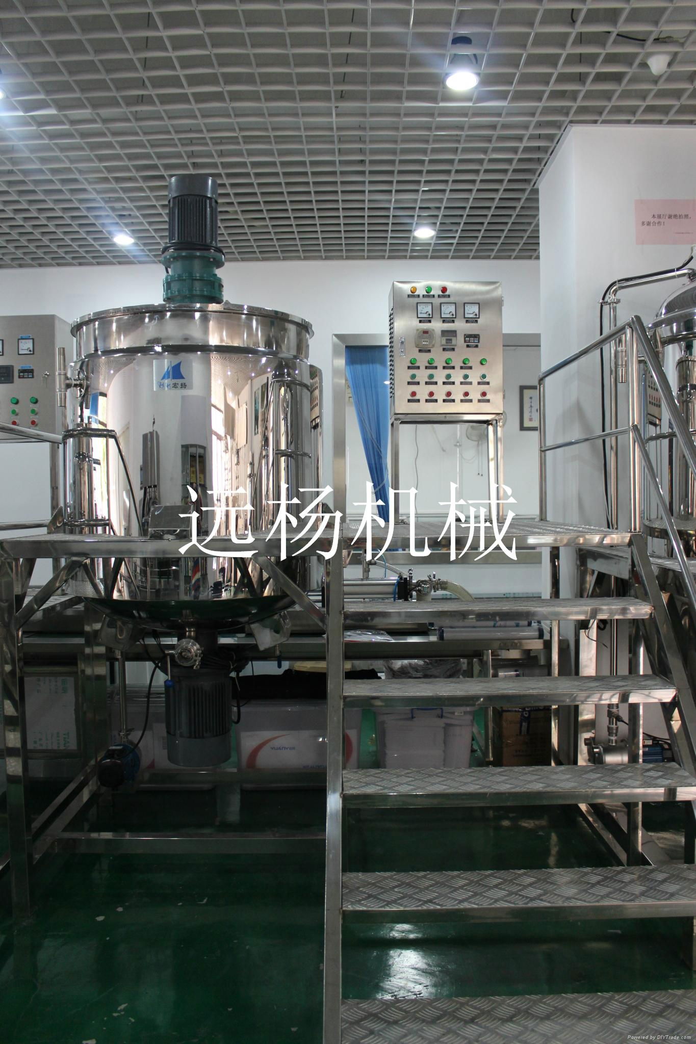 500L heating mixing and homogeneous emulsifying machine  5
