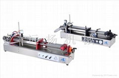 Semi-automatic single head horizontal filling machine