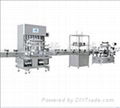 Automatic four nozzles filling production line 