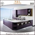 N&L furniture wood kitchen cabinet with lacquer finishing 2