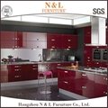 Red Color Home Furniture wood kitchen