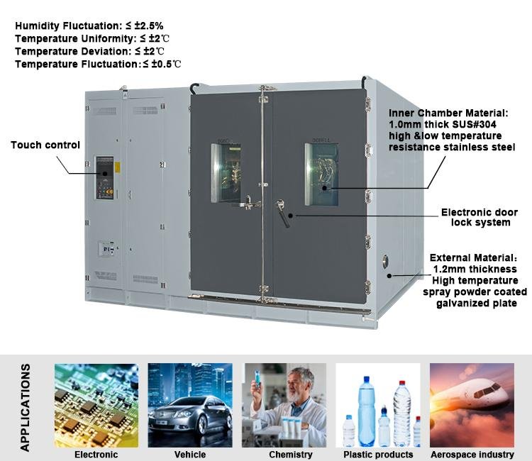 Walk-in Temperature-Humidity Cabinet Climate Chamber Environmental Test Chamber