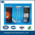 China new design 250ml transparent PET can for beverage, 1