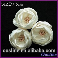 China supplier good quality customized handmade silk fabric flowers
