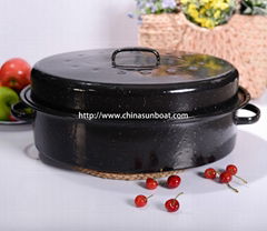 Enamel Oval Roaster 