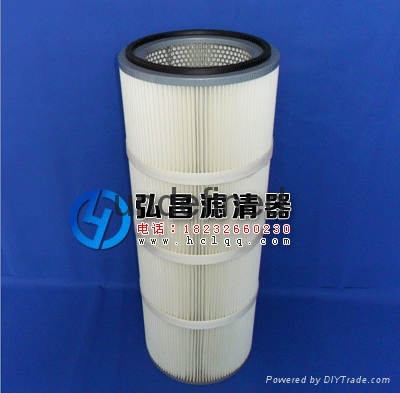 阻燃聚酯纖維除塵濾筒