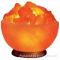 Crystal Himayalan Rock Salt Bowl Lamps  1