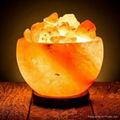 Crystal Himayalan Rock Salt Bowl Lamps 