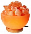 Crystal Himayalan Rock Salt Bowl Lamps 