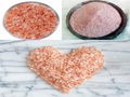 Granulate Pink Salt Granulate White Rock Salt