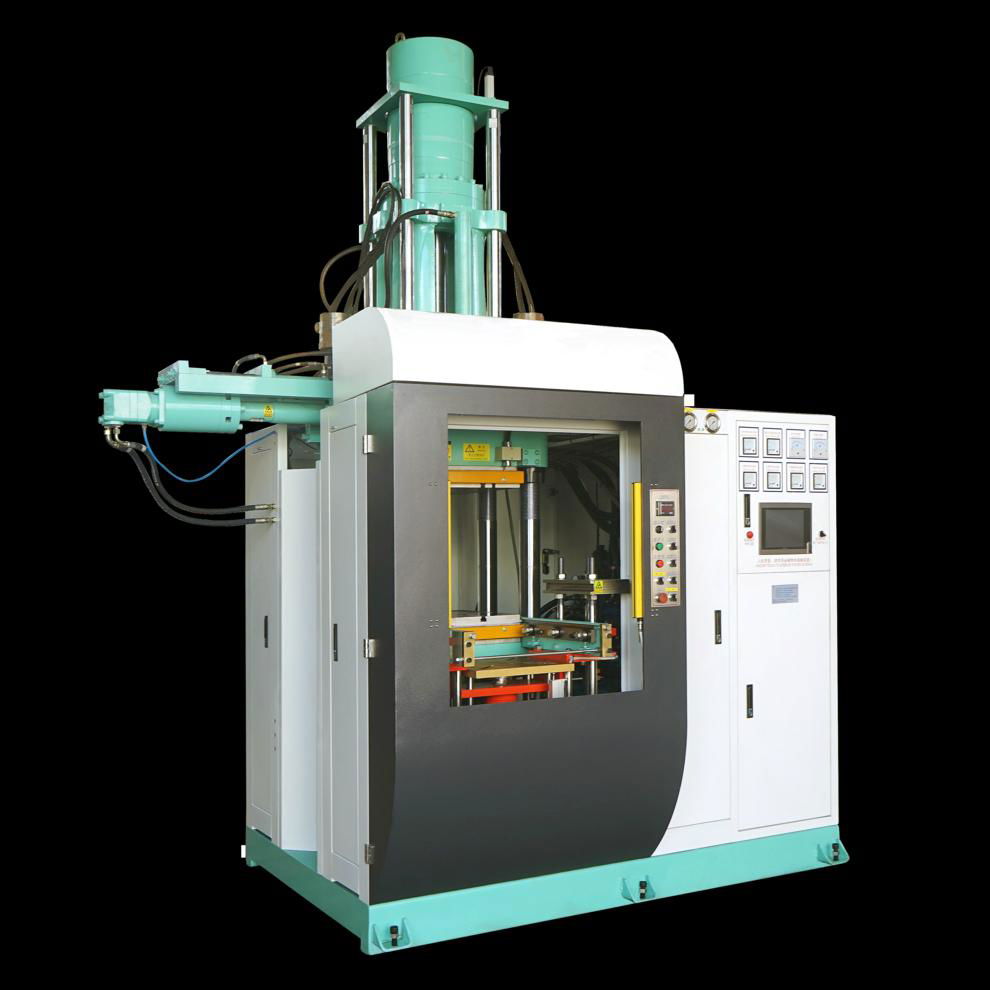 VI-IO Series Vertical "all-in-out" Silicone/Synthetic Rubber Injection Machine