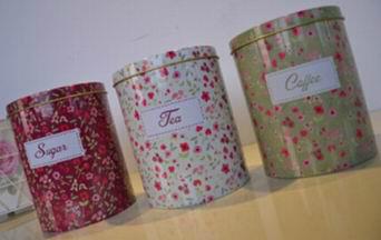 3pcs of round canister set