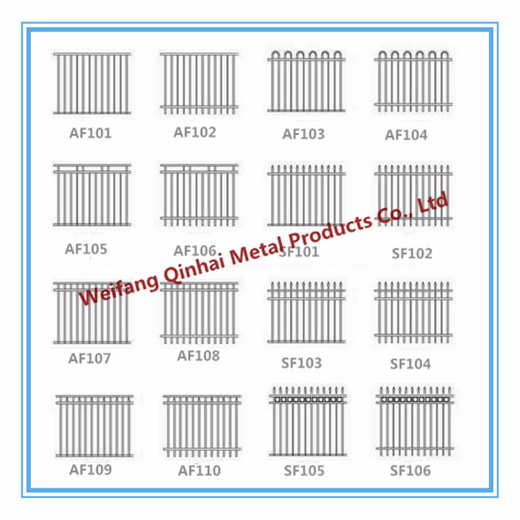 high quality Customized Colored Decorative aluminium fence panels and parts 3