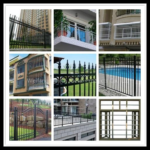 high quality Customized Colored Decorative aluminium fence panels and parts