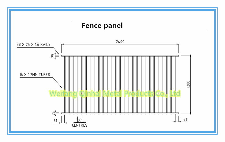 high quality Customized Colored Decorative aluminium fence panels and parts 2