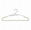 3.8 dipped light blue color metal clothing hangers