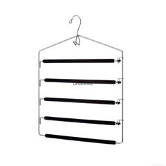 4.0mm five tier trousers rack with black foam